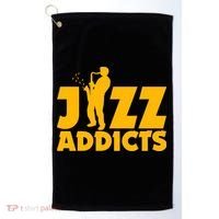 Robert Komaniecki Jazz Addicts With Saxophone Golf Towel thumb 0