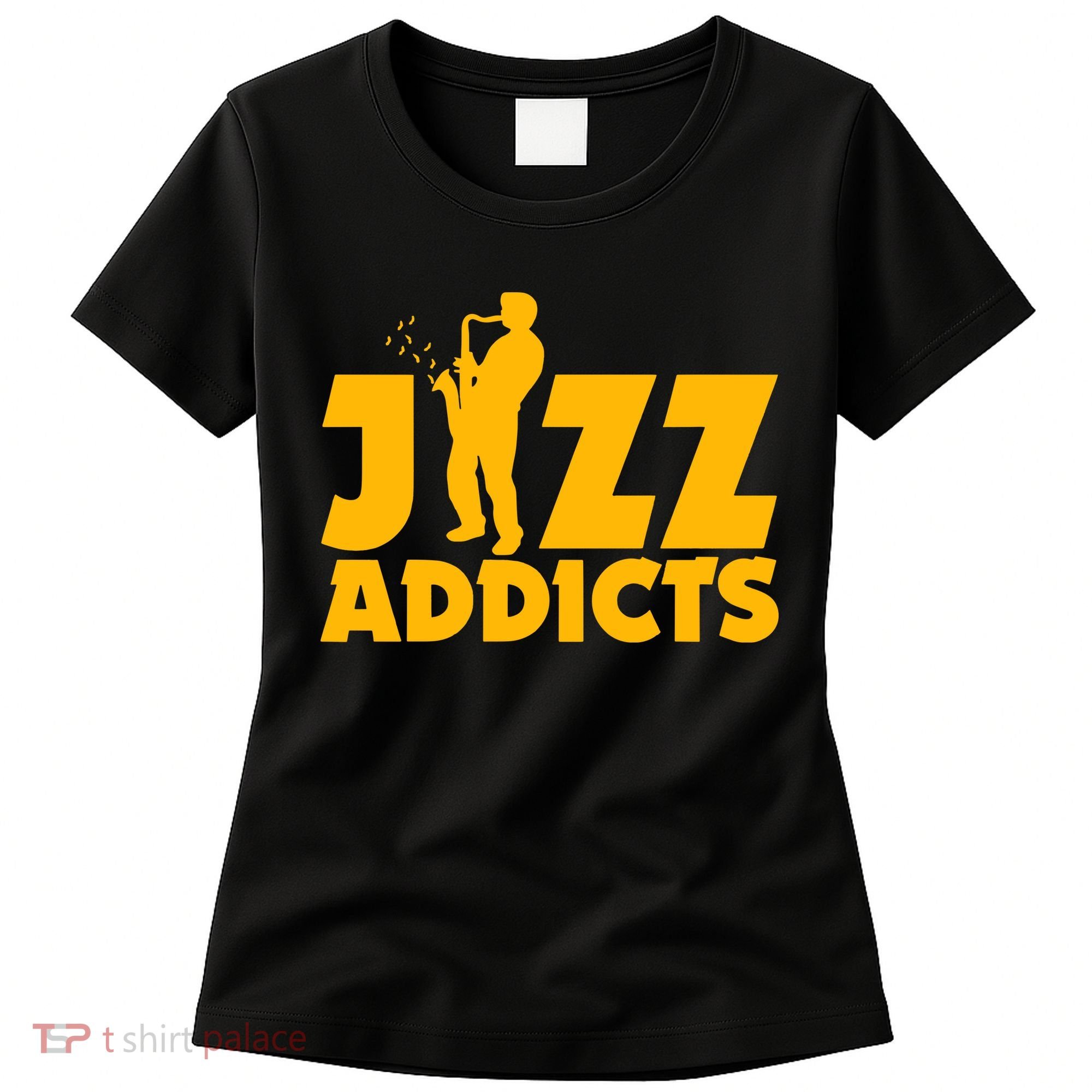 Robert Komaniecki Jazz Addicts With Saxophone Women's T-Shirt
