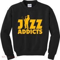 Robert Komaniecki Jazz Addicts With Saxophone Kids Sweatshirt thumb 0