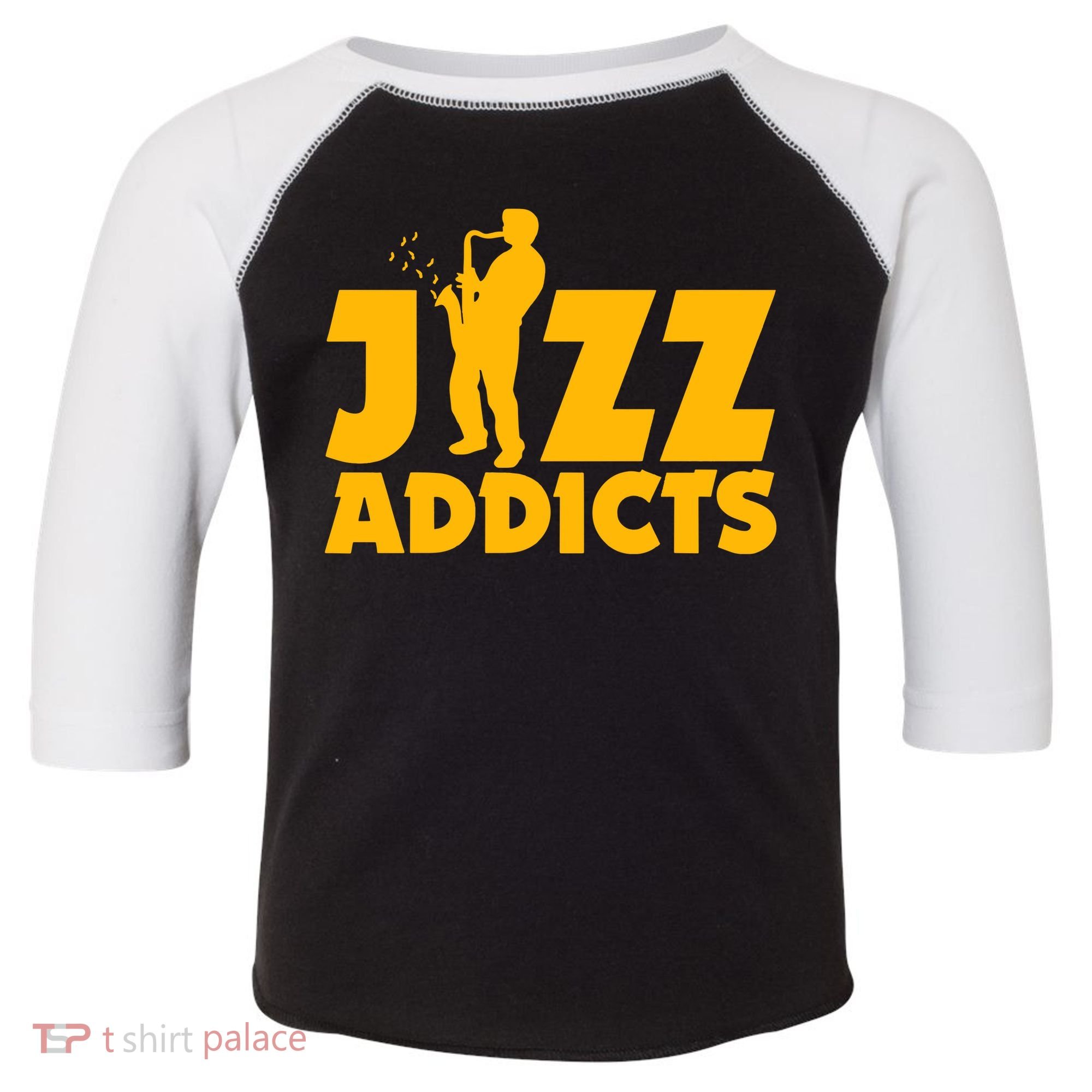 Robert Komaniecki Jazz Addicts With Saxophone Toddler Fine Jersey T-Shirt