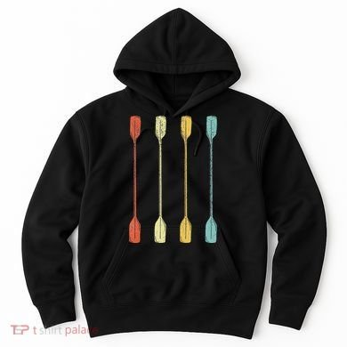 Retro Kayak Kayaking Paddling Vintage Hoodie