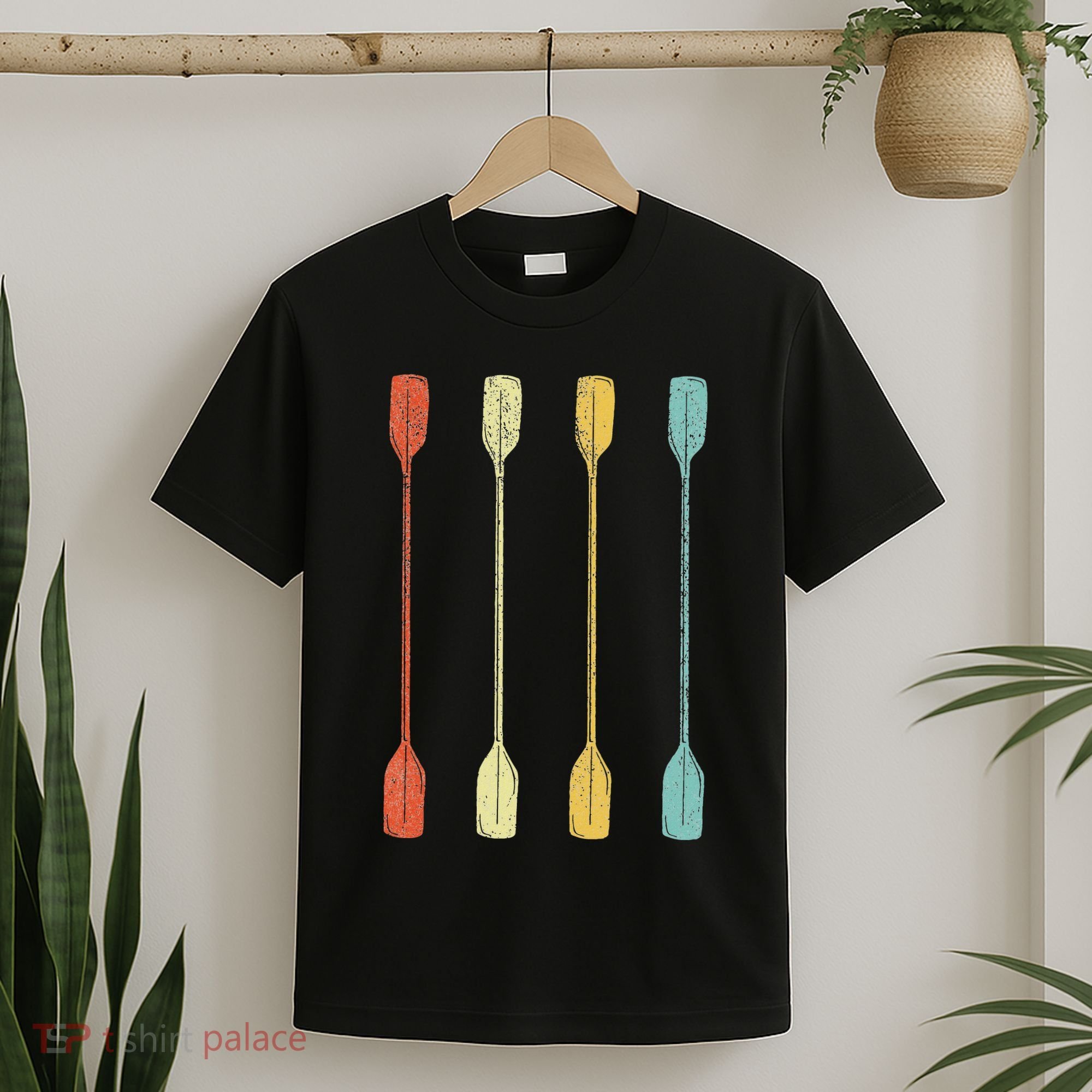 Retro Kayak Kayaking Paddling Vintage T-Shirt