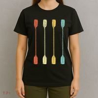 Retro Kayak Kayaking Paddling Vintage T-Shirt thumb 4