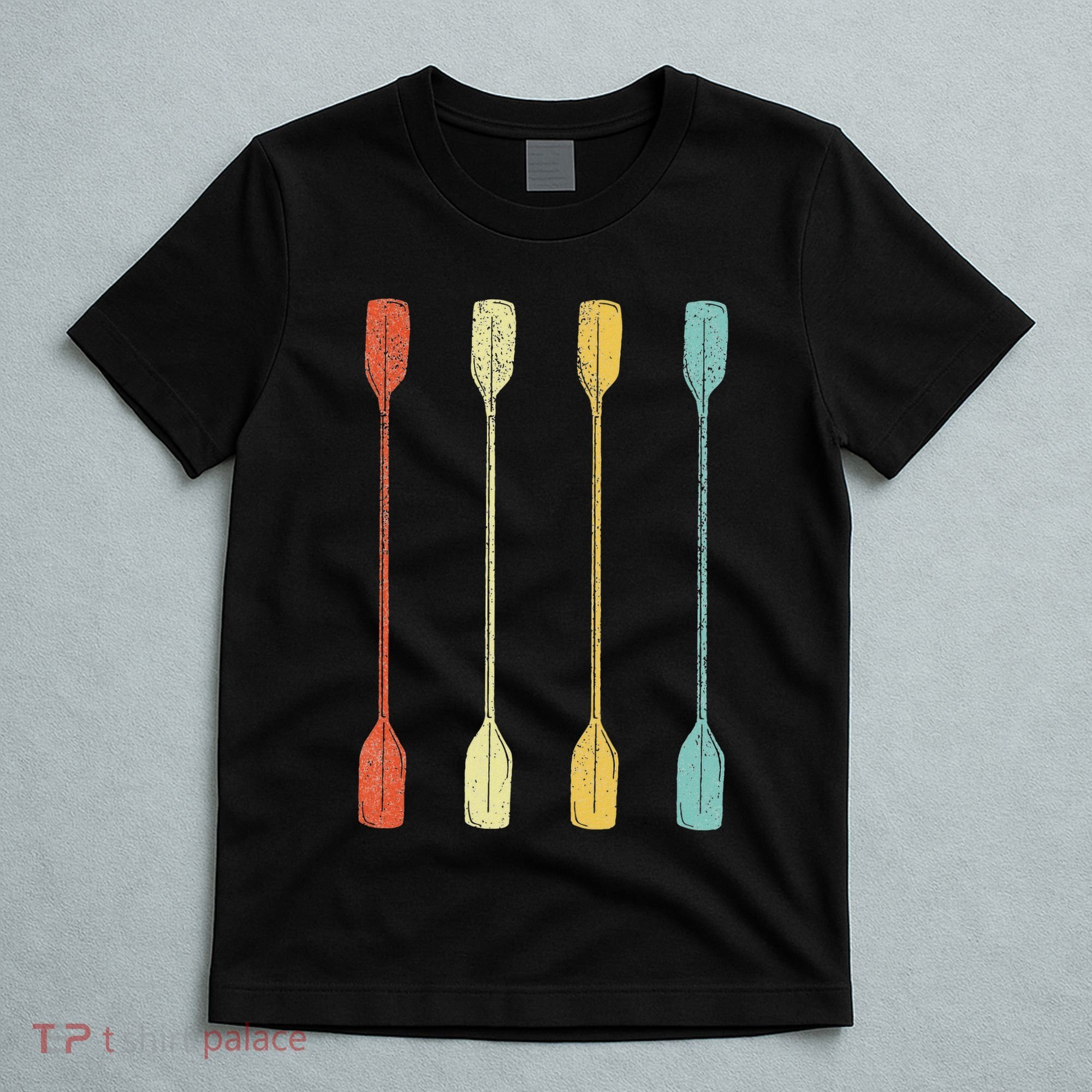 Retro Kayak Kayaking Paddling Vintage T-Shirt