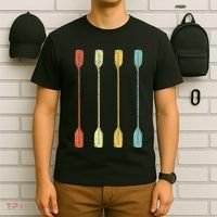 Retro Kayak Kayaking Paddling Vintage T-Shirt thumb 6