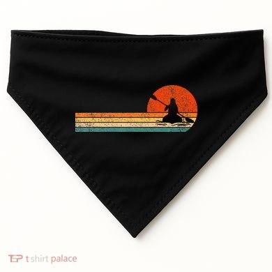Retro Kayak Kayaking Paddling USA-Made Doggie Bandana