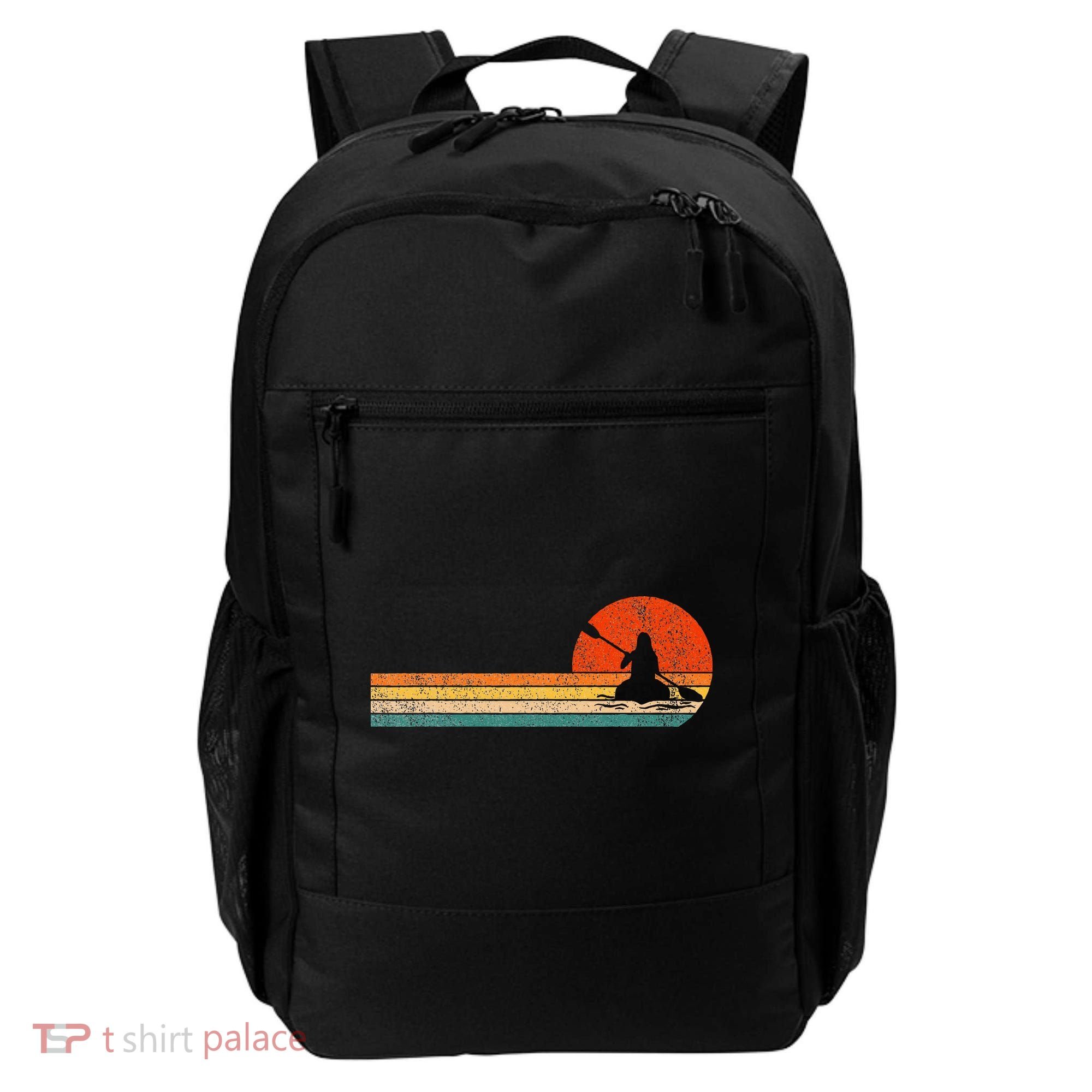 Retro Kayak Kayaking Paddling Backpack