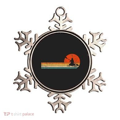 Retro Kayak Kayaking Paddling Ornament