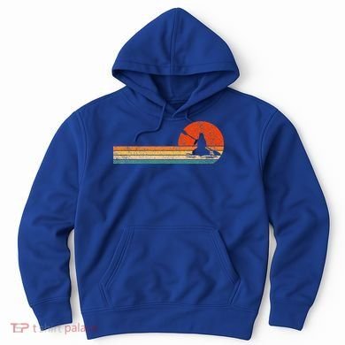 Retro Kayak Kayaking Paddling Hoodie