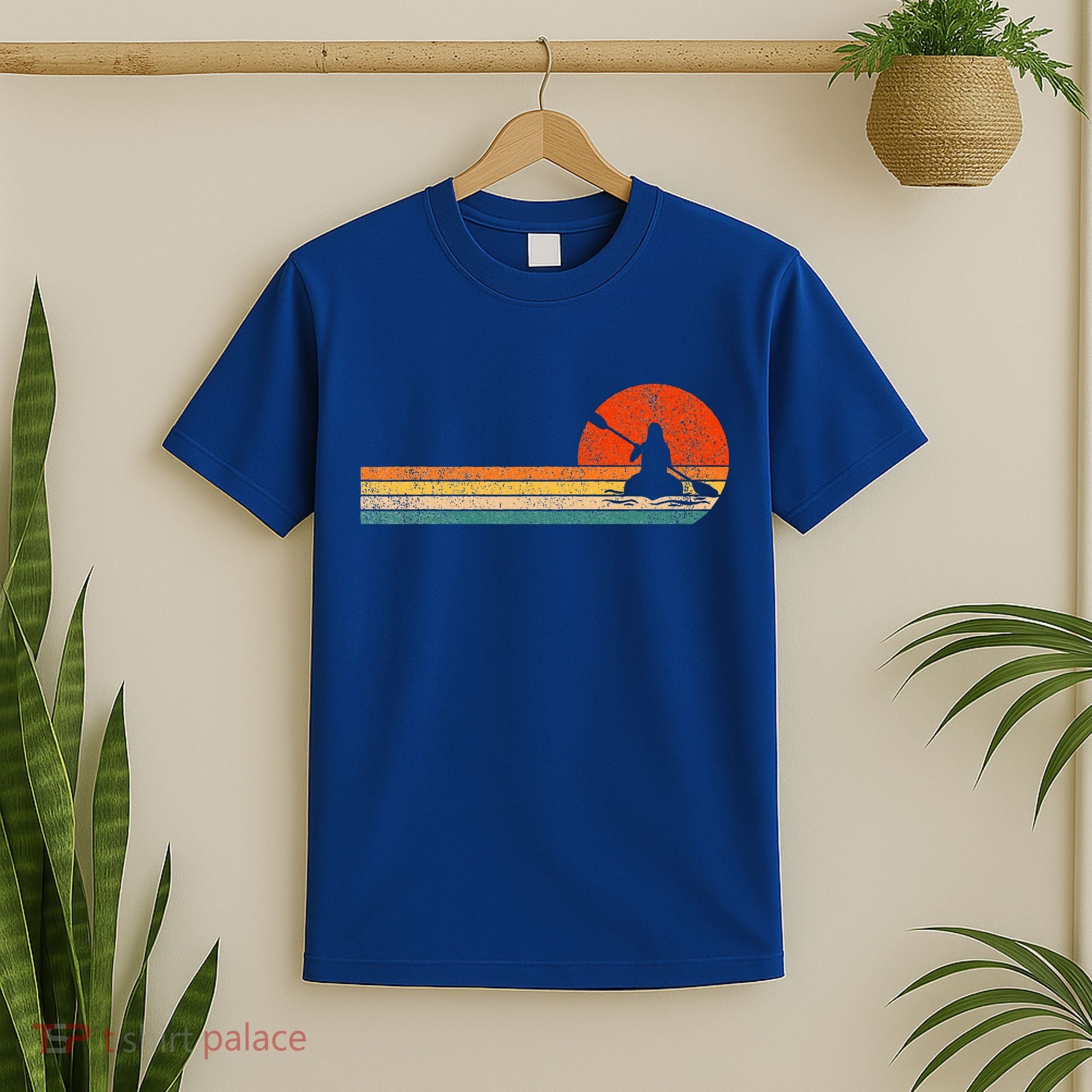 Retro Kayak Kayaking Paddling T-Shirt