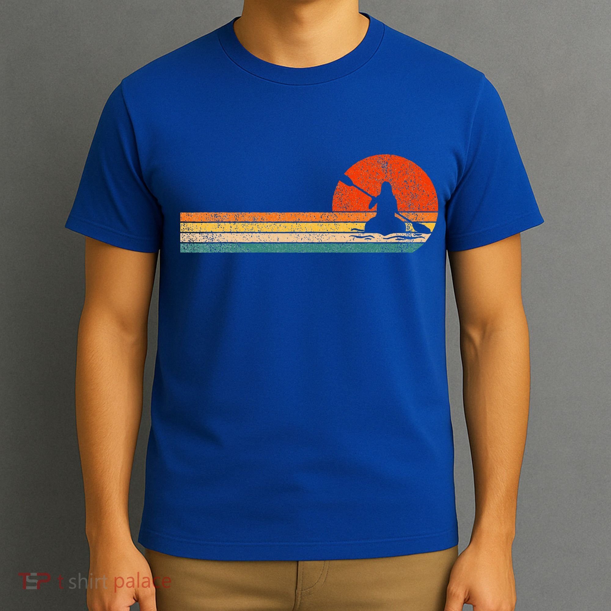 Retro Kayak Kayaking Paddling T-Shirt