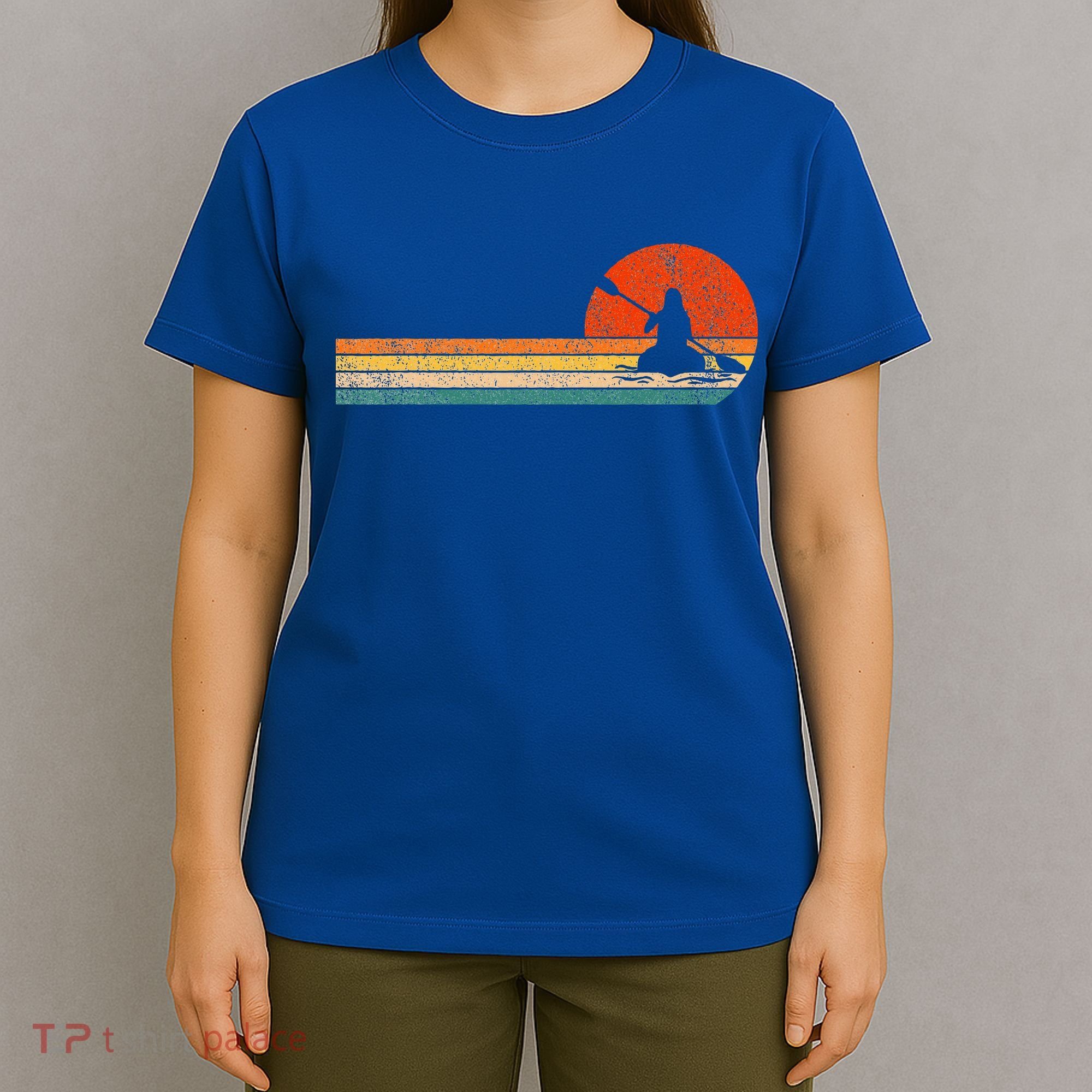 Retro Kayak Kayaking Paddling T-Shirt