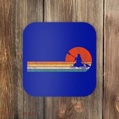 Retro Kayak Kayaking Paddling Coaster