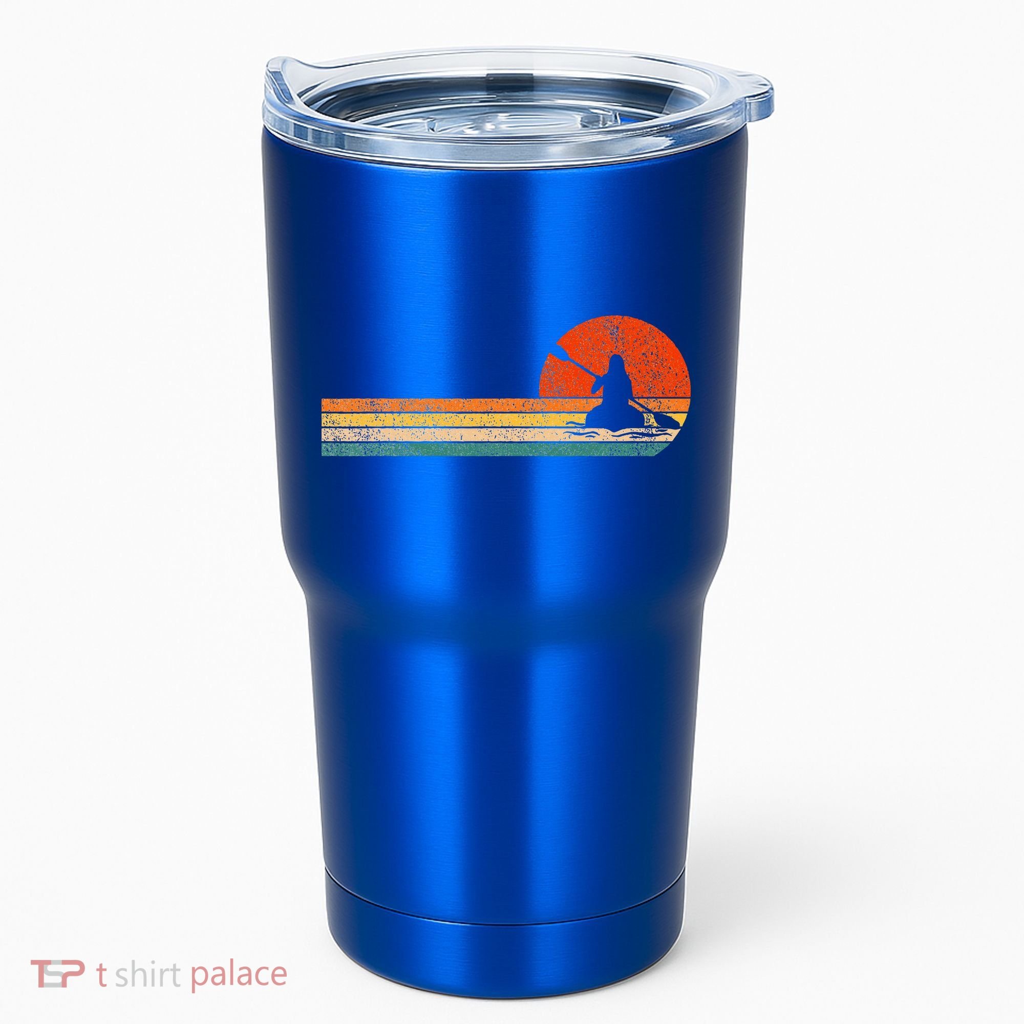 Retro Kayak Kayaking Paddling Tumbler