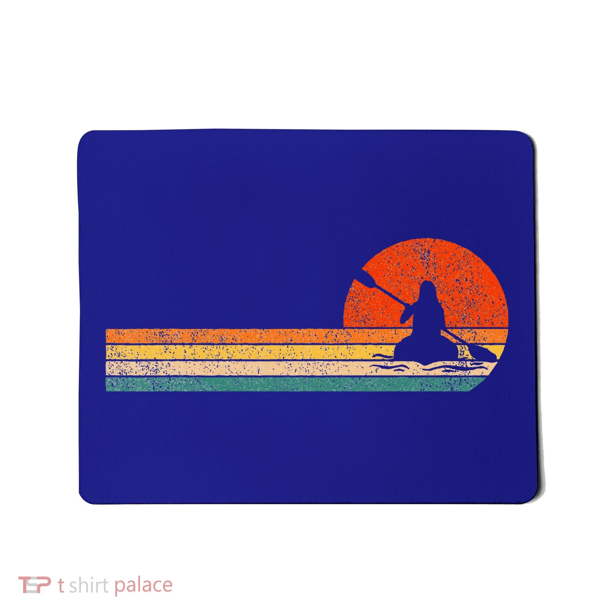 Retro Kayak Kayaking Paddling Mousepad