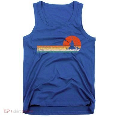 Retro Kayak Kayaking Paddling Tank Top