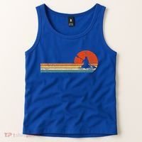 Retro Kayak Kayaking Paddling Tank Top thumb 2