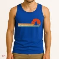 Retro Kayak Kayaking Paddling Tank Top thumb 3
