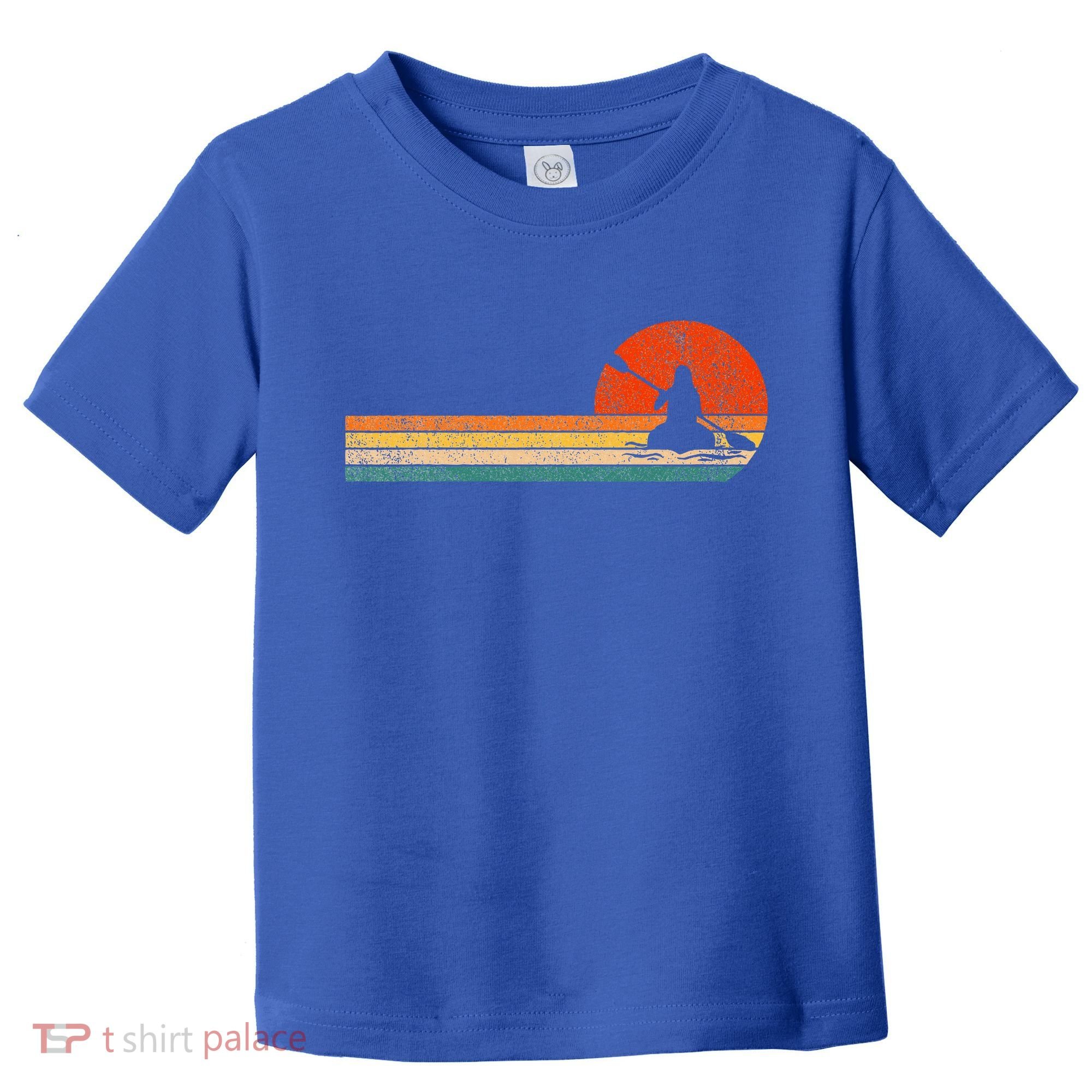 Retro Kayak Kayaking Paddling Toddler T-Shirt