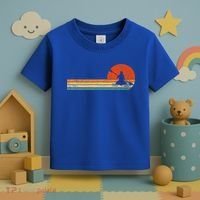 Retro Kayak Kayaking Paddling Toddler T-Shirt thumb 3