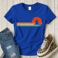 Retro Kayak Kayaking Paddling Women's T-Shirt thumb 3