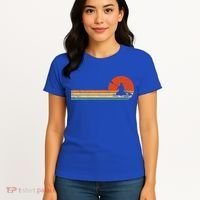 Retro Kayak Kayaking Paddling Women's T-Shirt thumb 4