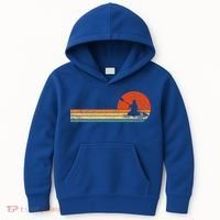 Retro Kayak Kayaking Paddling Kids Hoodie thumb 0