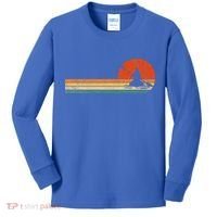 Retro Kayak Kayaking Paddling Kids Long Sleeve Shirt thumb 0