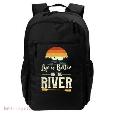 Retro Kayaking Life Is Better On The River Gift Backpack