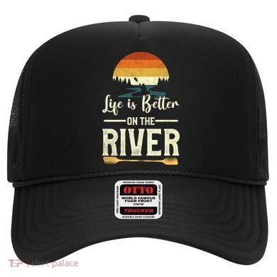 Retro Kayaking Life Is Better On The River Gift Hat