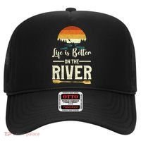 Retro Kayaking Life Is Better On The River Gift Hat thumb 0