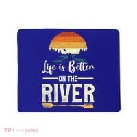 Retro Kayaking Life Is Better On The River Gift Mousepad thumb 0