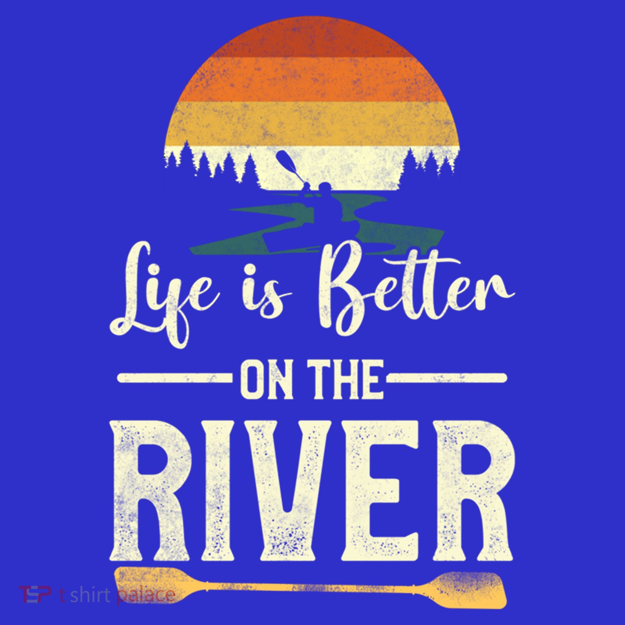 Retro Kayaking Life Is Better On The River Gift Tote Bag