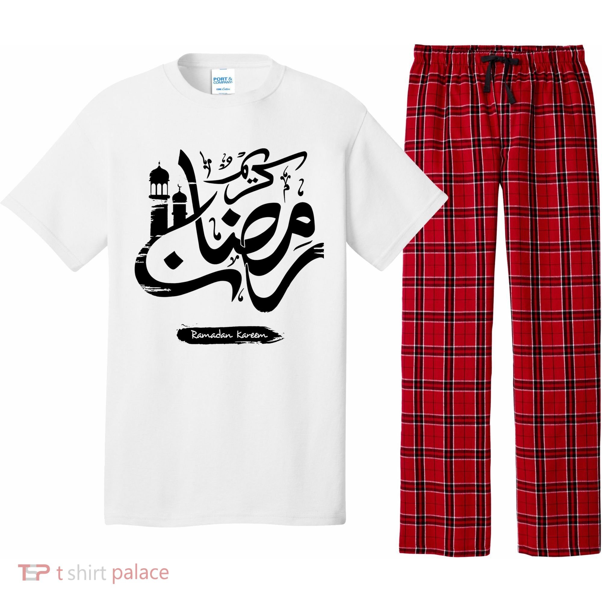Ramadan Kareem Muslim Fasting Arabic Wording Pajama Set