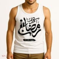 Ramadan Kareem Muslim Fasting Arabic Wording Tank Top thumb 3