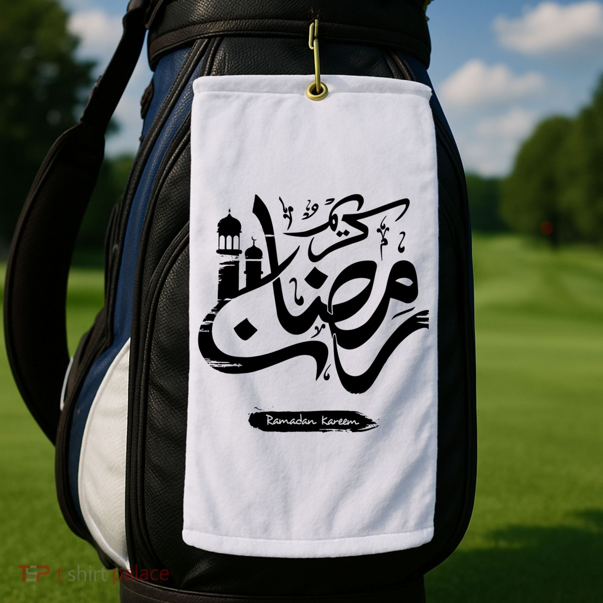 Ramadan Kareem Muslim Fasting Arabic Wording Golf Towel