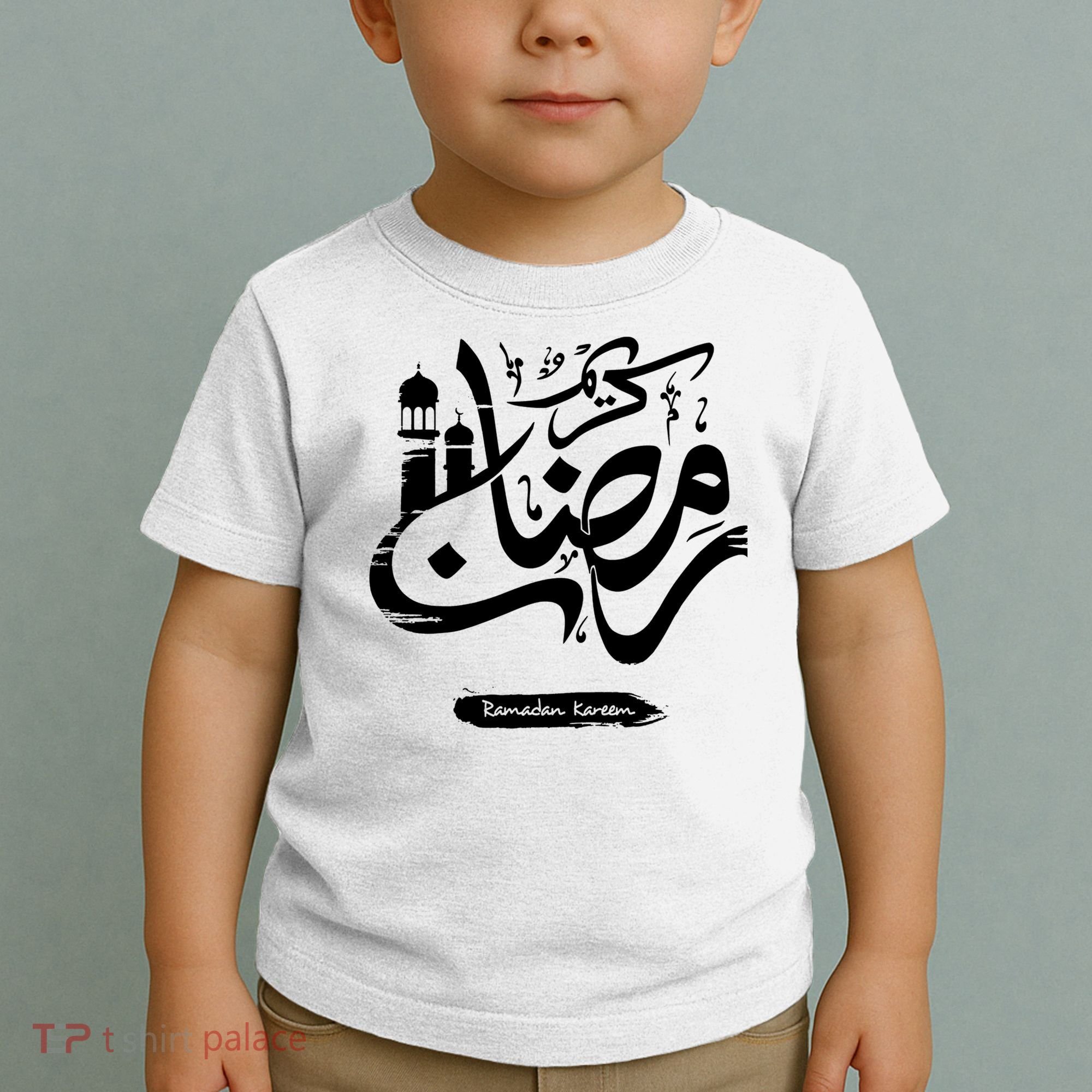 Ramadan Kareem Muslim Fasting Arabic Wording Toddler T-Shirt