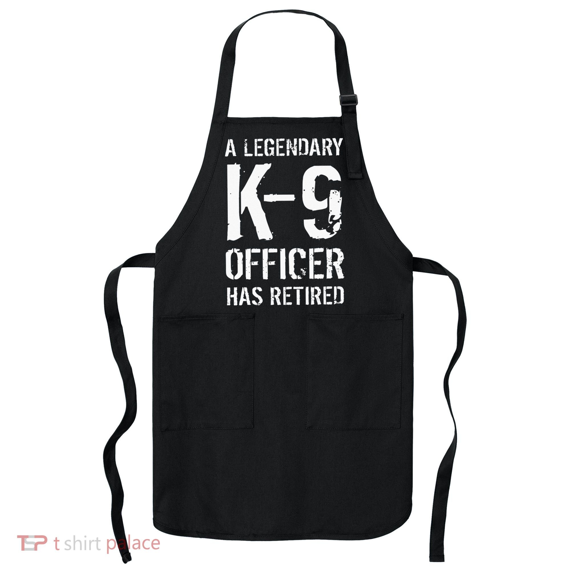 Retired K9 Officer Retirement Gift K9 Police Dog Handler Apron