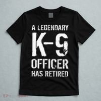 Retired K9 Officer Retirement Gift K9 Police Dog Handler T-Shirt thumb 5
