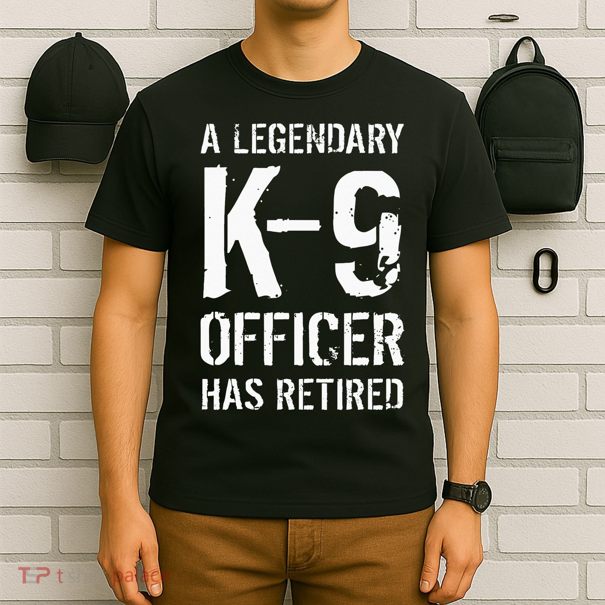 Retired K9 Officer Retirement Gift K9 Police Dog Handler T-Shirt