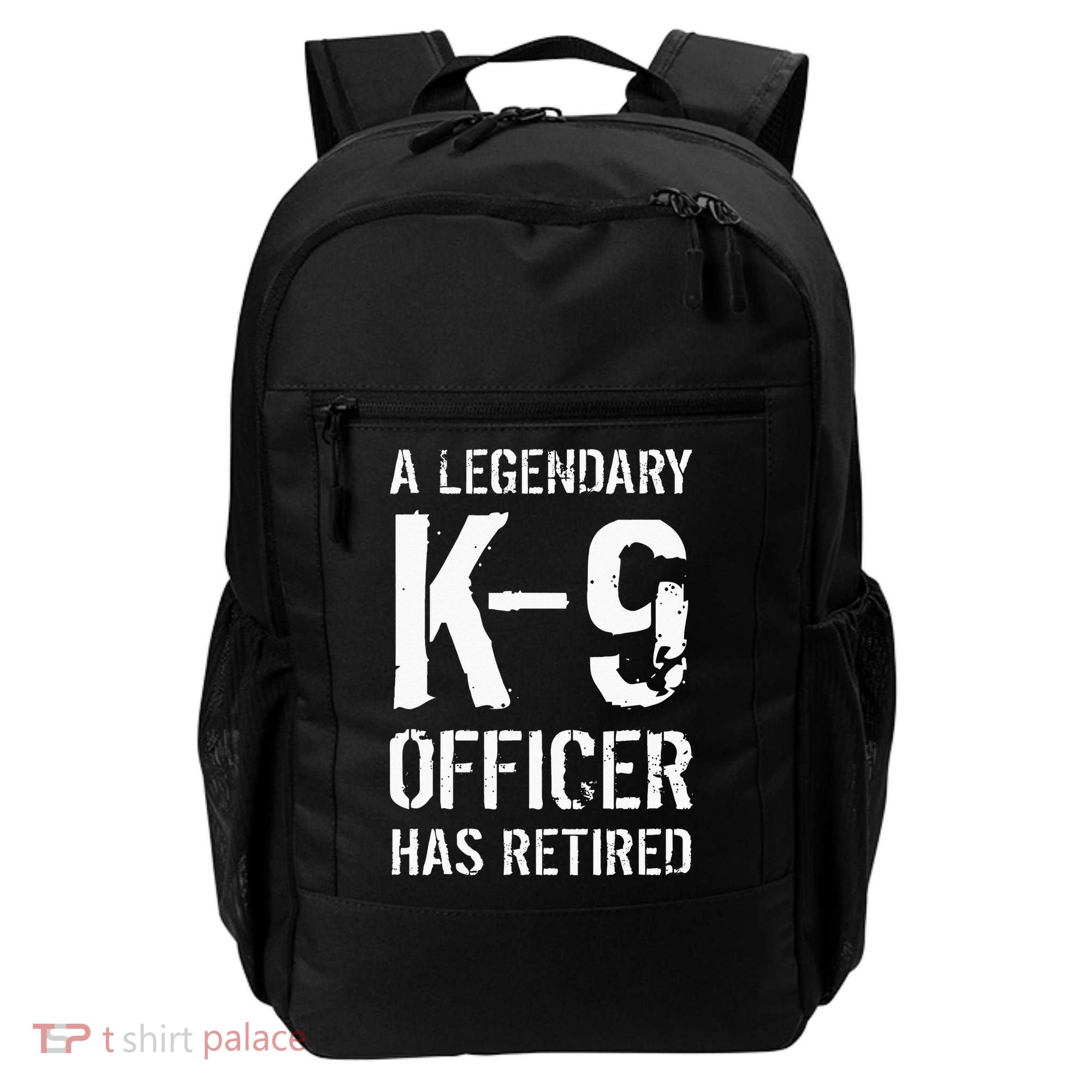 Retired K9 Officer Retirement Gift K9 Police Dog Handler Backpack