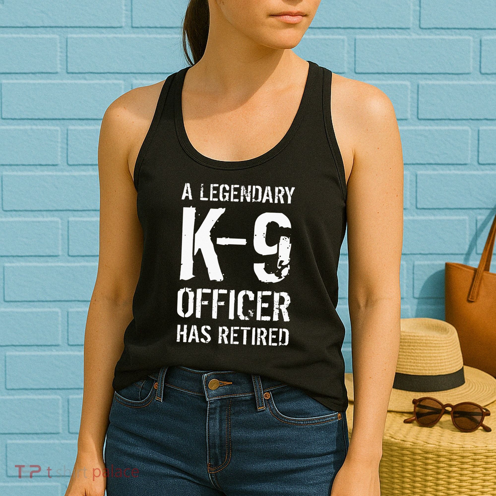 Retired K9 Officer Retirement Gift K9 Police Dog Handler Women's Tank Top