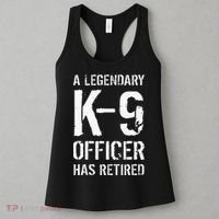 Retired K9 Officer Retirement Gift K9 Police Dog Handler Women's Tank Top thumb 3