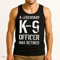 Retired K9 Officer Retirement Gift K9 Police Dog Handler Tank Top thumb 3