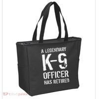 Retired K9 Officer Retirement Gift K9 Police Dog Handler Tote Bag thumb 2