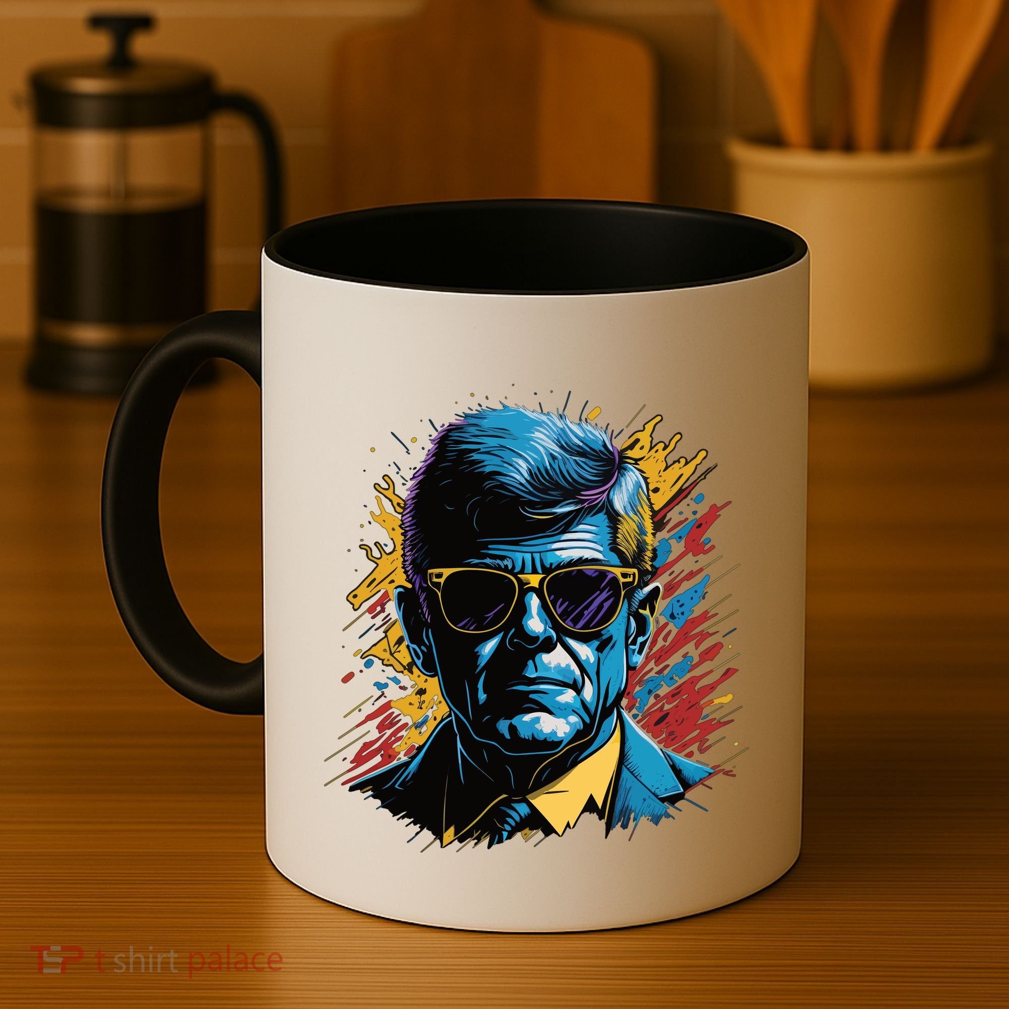 Retro Kennedy Pop 1961 1963 Coffee Mug