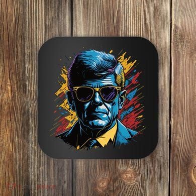 Retro Kennedy Pop 1961 1963 Coaster