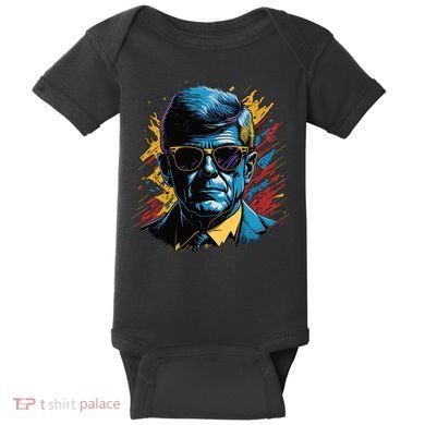 Retro Kennedy Pop 1961 1963 Baby Bodysuit