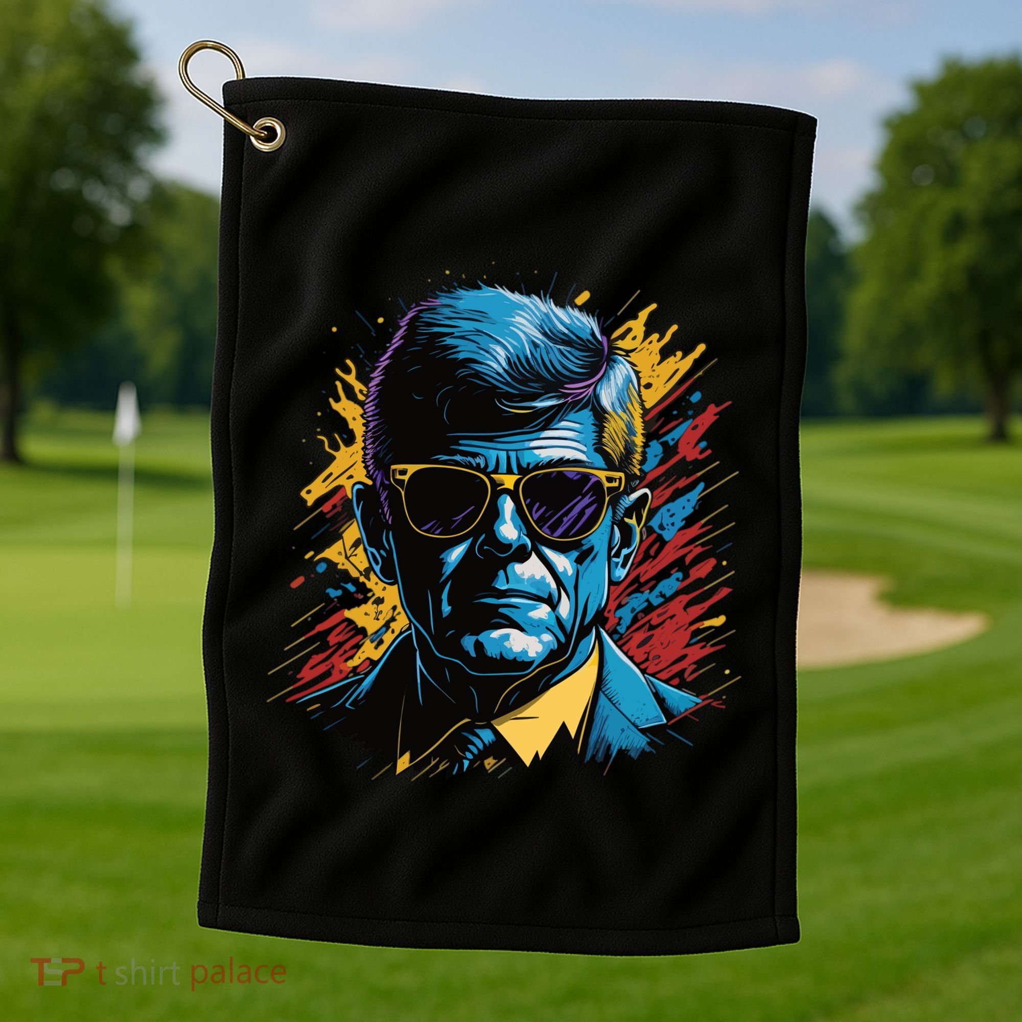 Retro Kennedy Pop 1961 1963 Golf Towel