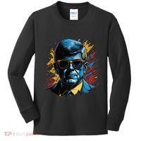 Retro Kennedy Pop 1961 1963 Kids Long Sleeve Shirt thumb 0